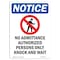 Signmission Sign, 10" H, 7" W, Rigid Plastic, No Admittance Authorized Sign, Portrait, V-14355 OS-NS-P-710-V-14355 - alternate 1